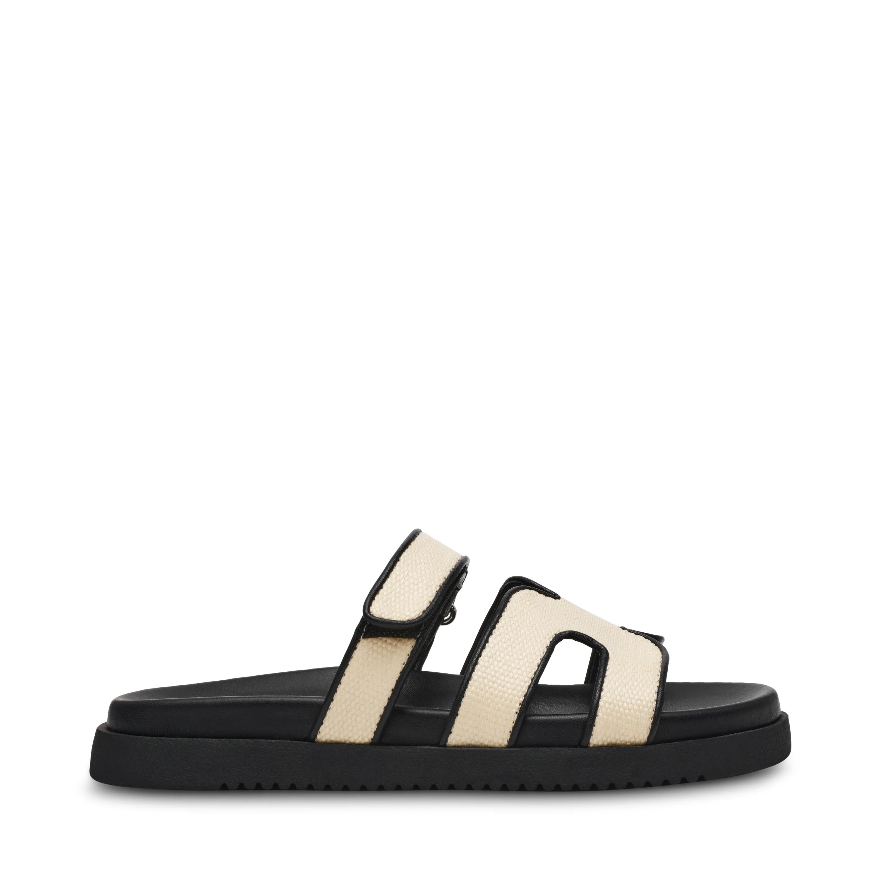 Missile Sandalo Natural Nero Raffia